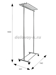 Вешалка напольная на колесах М 9 рис5