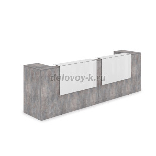 1КРТ-КЛ.005 Комплект Ресепшн с фартуком HPL 3632*751*1149 без подсветки рис2