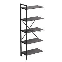 10СП.101 Стеллаж промежуточный (760-400-2000)_graphit_Черный_1500 рис1