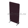 011.МПО.8016 Акустическая мобильная перегородка на стационарных опорах (800-450-1600) violet_алюминий матовый