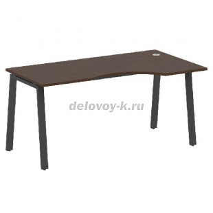 Стол криволинейный правый на А-образном м/к 1600*900*750  БА.СА-1 Пр рис1