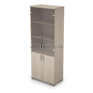 6Ш.005.3 Шкаф для документов высокий со стеклом (800*450*2116) рис1