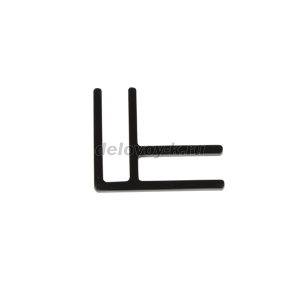Соединитель перегородок L черный, 1 шт. рис1