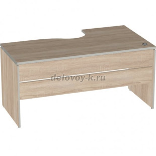 Стол эргономичный правый V-1.6R кабель-канал с заглушкой 1600/550х900/700х750 рис1