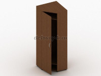 Шкаф угловой для одежды 700х700х2030 орех рис1