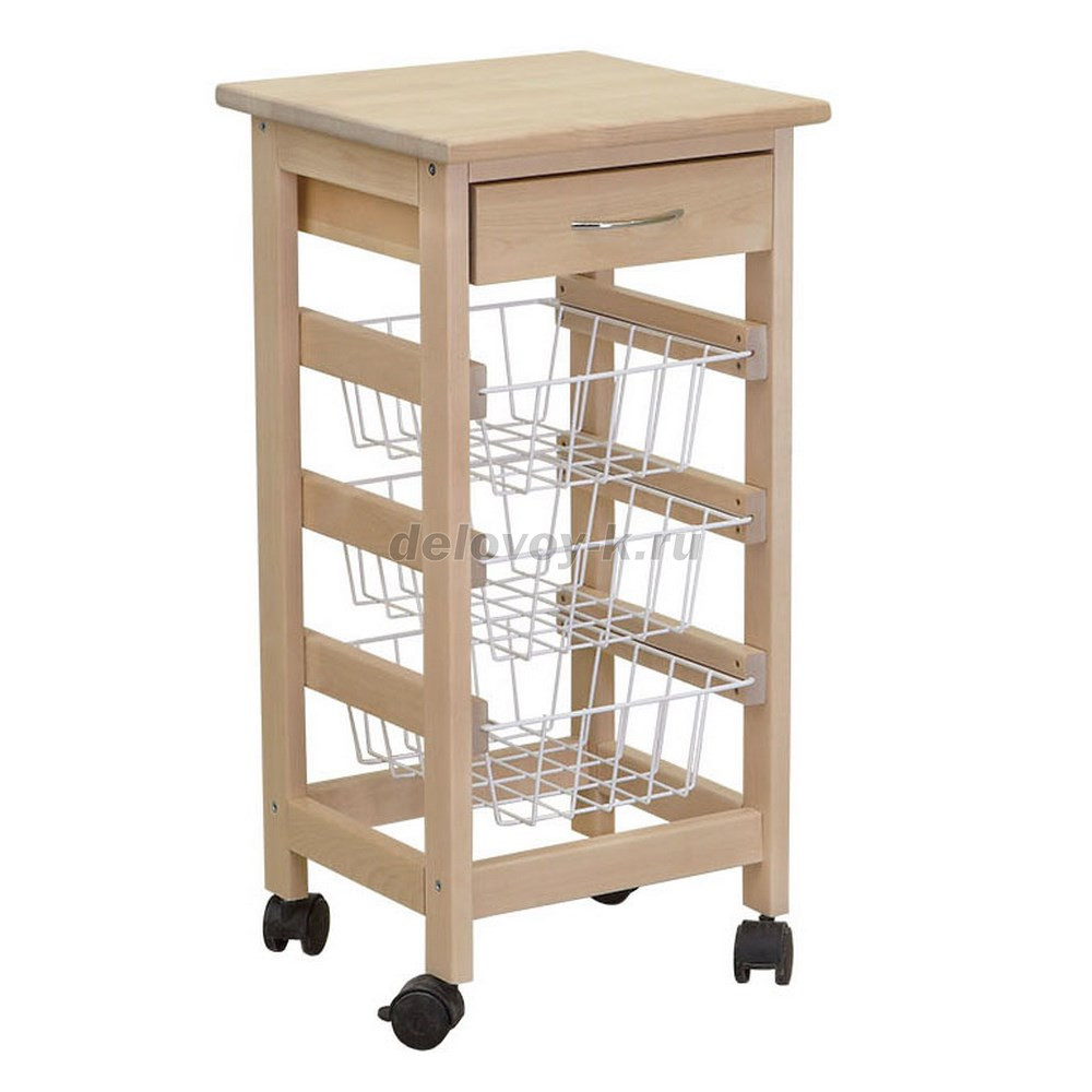 Тумба с ящиком и корзинами фото