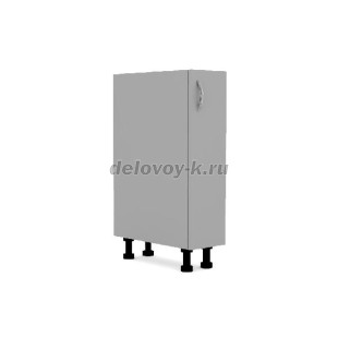 Тумба кухонная доборная с одной распашной дверью с полкой 200*500*720 рис1