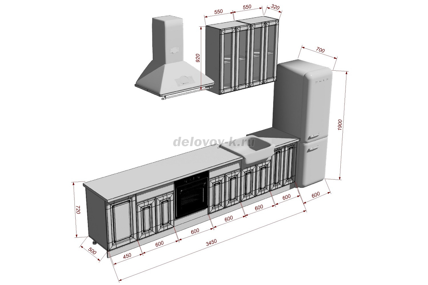 Кухонный гарнитур ЛЕНОЛА фото 6