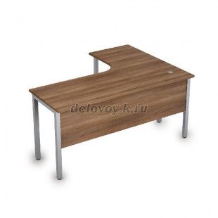 2МД.132 Стол криволинейный левый на металлических опорах (1600*1200*750) рис1