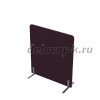 011.МПО.1012 Акустическая мобильная перегородка на стационарных опорах (1000-450-1200) violet_алюминий матовый