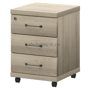 Тумба мобильная с центральным замком К-923 434*470*600 мм рис1