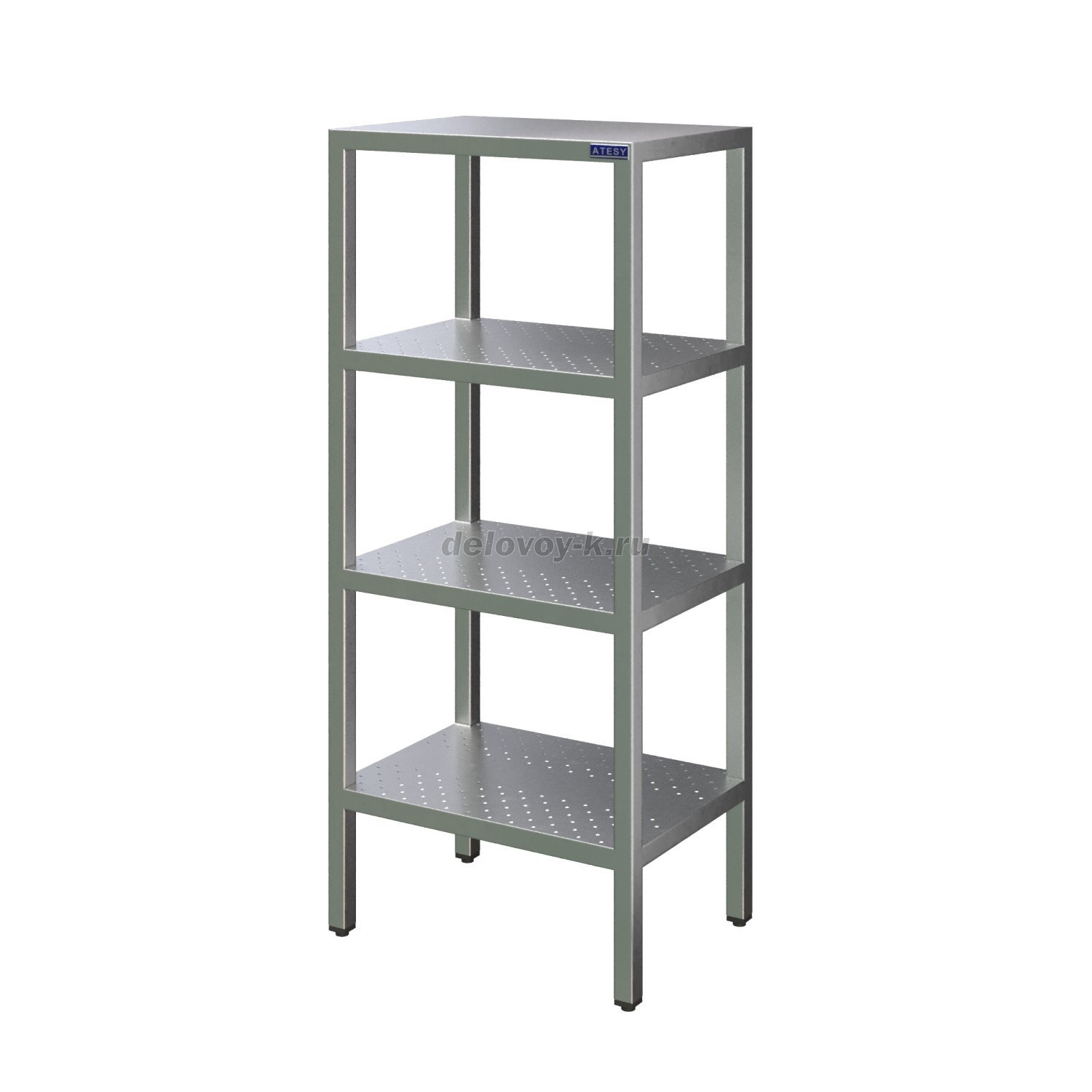 Стеллаж кухонный СТК-Л-1200.600.1600-02-Н-ПП (СТКН-1200/600Р) фото 1