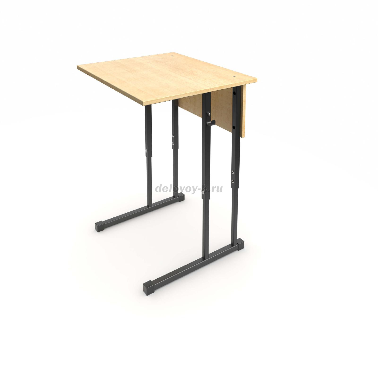 Стол ученический 1-местный регулируемый 3-7 р.г. 600*500*580-820 с прямыми углами фото