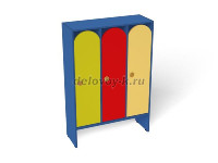 Шкаф для одежды 3-х секционный, 900*320*1320 (разноцветный (ая), Вариант 11) рис1