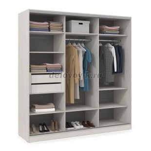 ШКЗЗЗ.24.5 Шкаф-купе 3-дверный Comfort (2398*600*2201) 3 зеркальные двери рис2