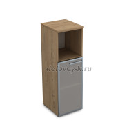 9ПП.017.5 Пенал средний со стеклом и нишей (400-450-1245) , правый  рис2