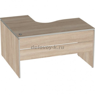 Стол угловой левый V-1.7L кабель-канал с заглушкой 1400/550х1200/700х750 рис1