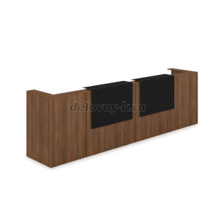 1КР-КЛ.202.1 Комплект Ресепшн с фартуком HPL 3854*749*1149 с подсветкой рис1