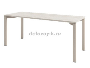 D-33 Стол на металлокаркасе на 1 чел., 1800*700*750. (Акация Морава/Кашемир) рис1