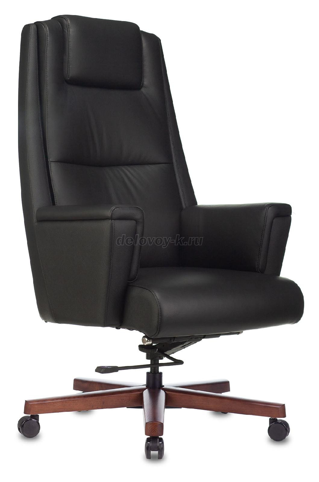 Кресло руководителя Бюрократ _DUKE кожа крестовина металл/дерево фото