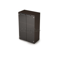 4Ш.017.3 Шкаф средний со стеклом (798-430-1277) венге рис3