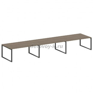 Переговорный стол (3 столешницы) на О-образном м/к 5400*1235*750  БО.ПРГ-3.5 рис1