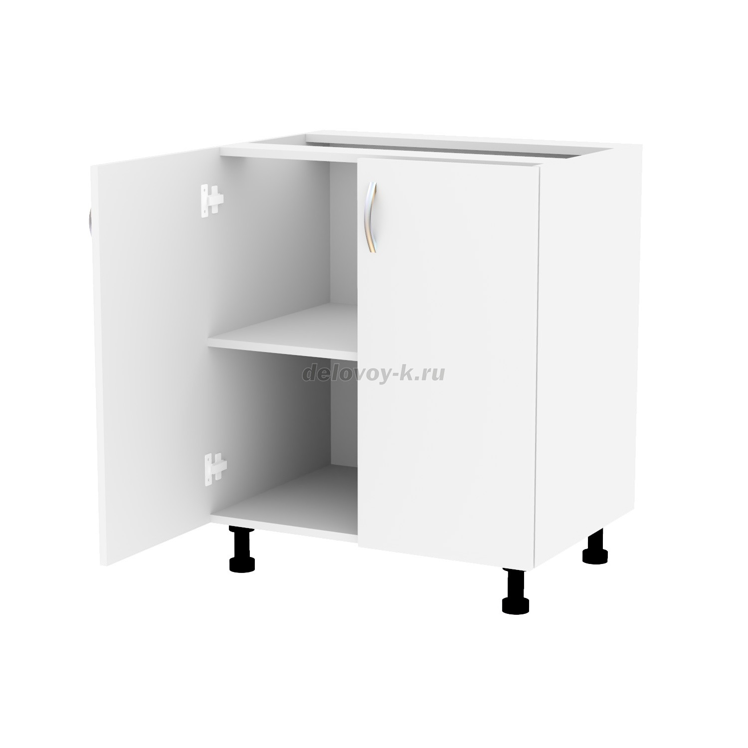 Тумба кухонная с двумя распашными дверями 650*500*720 фото 2