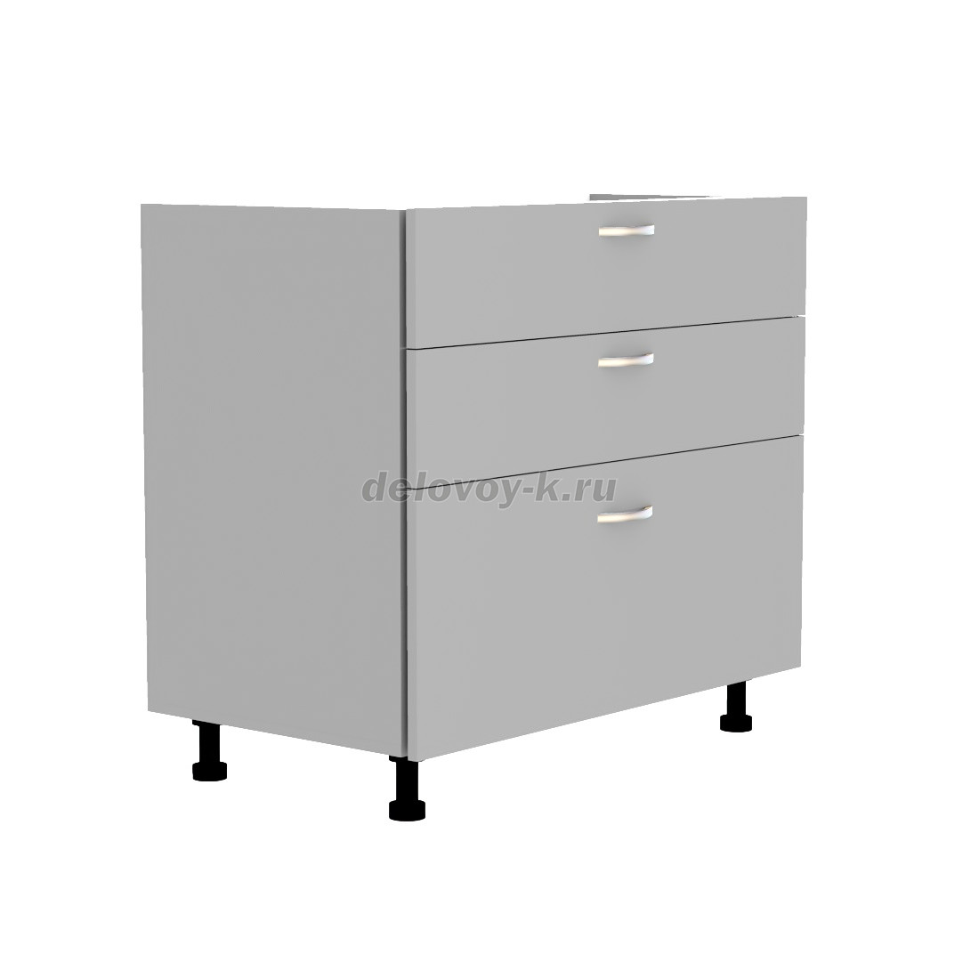 Тумба кухонная с тремя выдвижными ящиками 900*500*720 фото 1