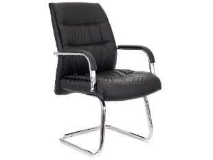 Кресло посетителя Bond экокожа черная рис1