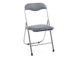 Стул складной РС01.00.04 каркас хром экокожа рис1