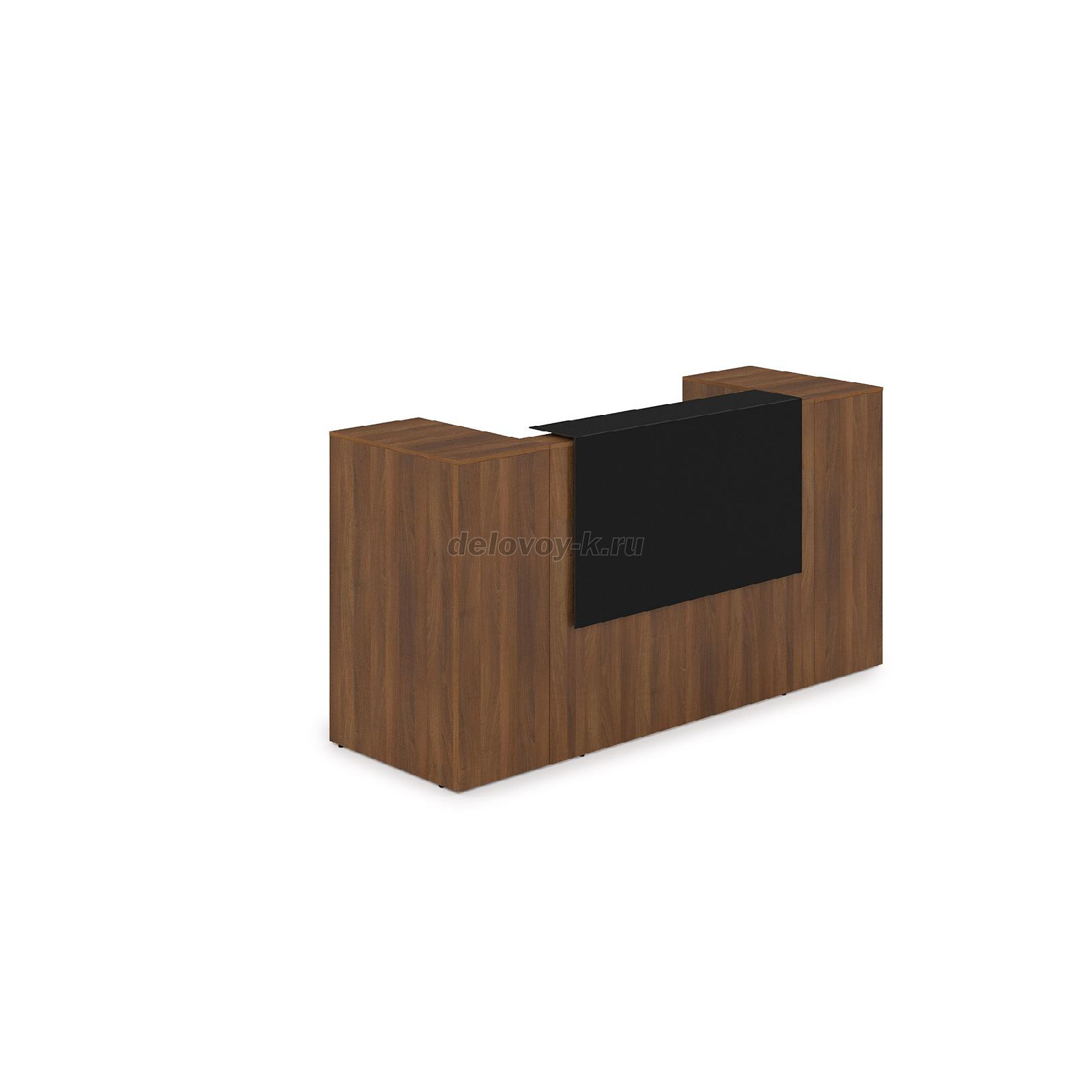 1КРТ-КЛ.004.1 Комплект Ресепшн с фартуком HPL 2232*751*1149 с подсветкой фото