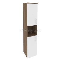 Шкаф высокий узкий левый (2 низких фасада ЛДСП)  O.SU-1.5(L) рис1