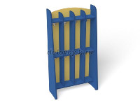 Шкаф для пол. 2-х ярусный 4-х секционный Волна, 670*300*1250 (разноцветный (ая), Синий) рис1