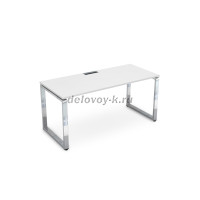 НСР-О.006.2 Стол рабочий, прямолинейный (2000-900-750) белый премиум_металл глянец рис4