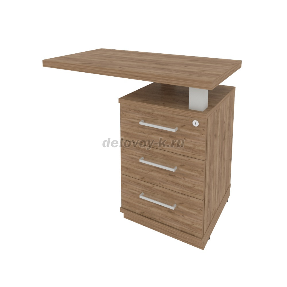 Тумба приставная с топом для прямоугольного стола правая (справа от стола) KTP-1 (R) фото