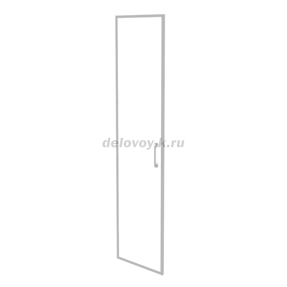 Фасад стекло в раме высокий левый (лакобель, белый) 396*20*1920 O.SR-1(L) white фото 1