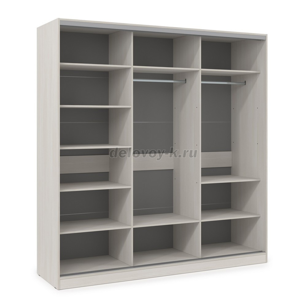 ШКЗЗЗ.24.2 Шкаф-купе 3-дверный Comfort (2398*600*2201) 3 зеркальные двери фото