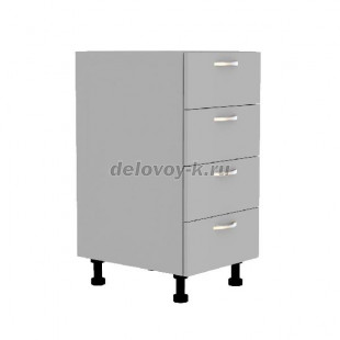 Тумба кухонная с четырьмя выдвижными ящиками 450*500*720 рис1