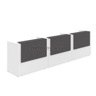 1КР-ДС.003 Комплект Ресепшн с фартуком ЛДСП 4264*762*1161 без подсветки рис5