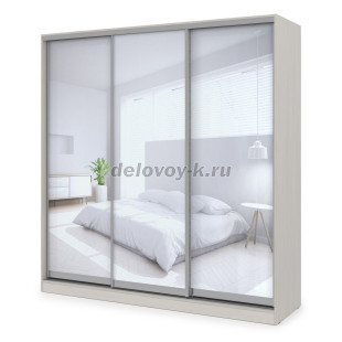 ШКЗЗЗ.24.7 Шкаф-купе 3-дверный Comfort (2398*600*2201) 3 зеркальные двери рис4