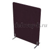 011.МПО.1216 Акустическая мобильная перегородка на стационарных опорах (1200-450-1600) violet_алюминий матовый