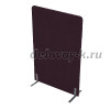 011.МПО.1016 Акустическая мобильная перегородка на стационарных опорах (1000-450-1600) violet_алюминий матовый