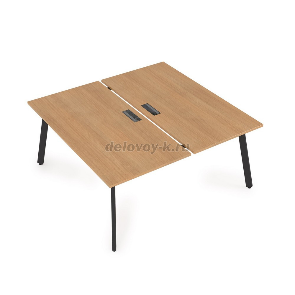 10БД.274 Стол системы БЕНЧ сдвоенный, на 2 рабочих места (1600*1435*750) фото
