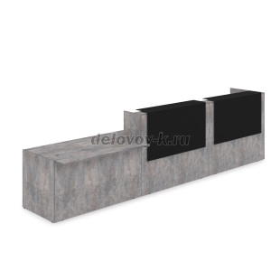 1КРС-КЛ.008 Комплект Ресепшн с фартуком HPL 4232*901*1149 без подсветки рис4