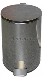 Урна с педалью 20 л (хром) рис1