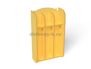 Шкаф для полотенец навесной Волна 3-секционный (ШП-003-3) рис1