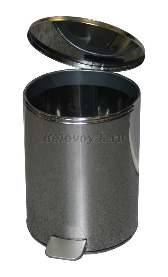 Урна с педалью 15 л (хром) фото