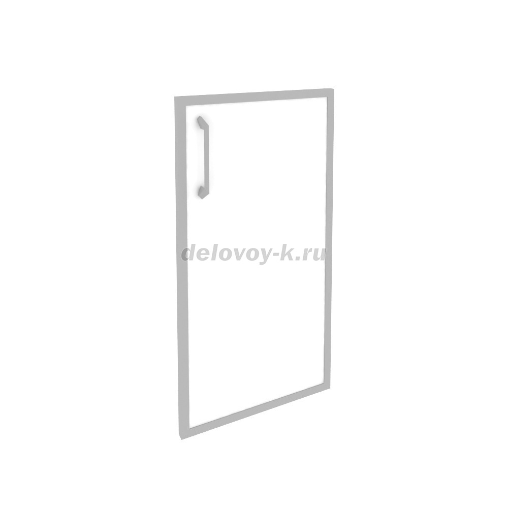 Фасад стекло в раме низкий правый (лакобель, белый) 396*20*766 O.SR-3(R) white фото 1