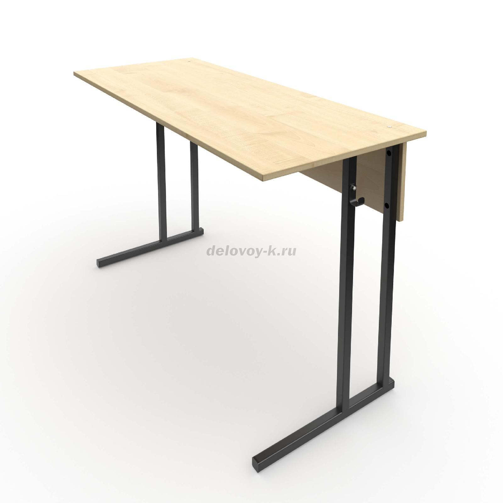 Стол ученический 2-местный 6 р.г. ЛДСП с прямыми углами 1200*500*760 фото