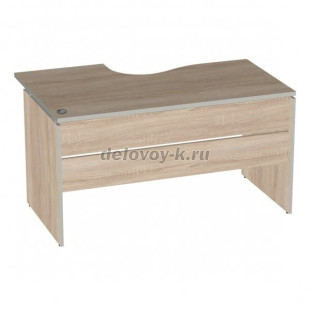 Стол эргономичный левый V-1.5L кабель-канал с заглушкой 1400/550х900/700х750 рис1